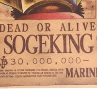 مكافأة اوسوب سوجي كينج بوستر قائمة المطلوبين انمي...