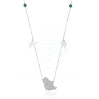 سلسله الفخر والاعتزاز "روح الوطن" ابيض مع احجار ال...