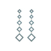 حلق فيروز مربعات