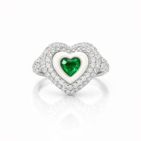 خاتم امور كلاسيك ابيض - خاتم خنصر