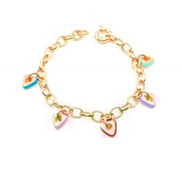 اسواره زنجير مع قلادات ملونه