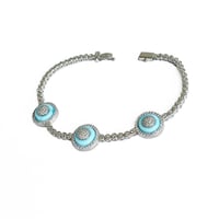 اسواره 3 دوائر زرقاء سماوي