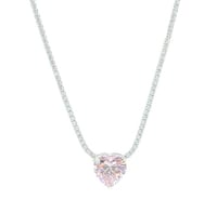 عقد تنس قلب كريستالي