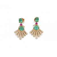 اقراط اخضر فاخر