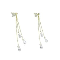 اقراط النحلة بثلاث كرستالات