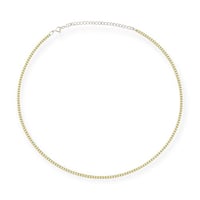 عقد تنس اصفر 1 ملم لمسة فخامة يومية