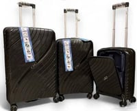 طقم شنط سفر بضمان ضد الكسر و فتحة امامية لمقاس ٢٠...