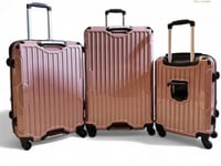 شنط سفر pc ثلاث قطع بحامل كوب خلفي | أكيات للحقائب