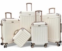 شناط سفر خمس قطع جميلة احجام كبيره | بيج كاكي