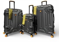 طقم شنط سفر ثلاث قطع تصميم جديد رصاصي | ٢٠-٢٤-٣٠ ا...