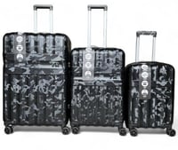 طقم شنط سفر انيقه لون أسود | اكيات للحقائب