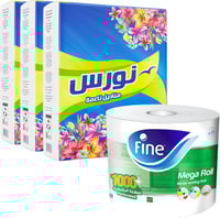 مناديل نورس ناعمة للمطبخ والوجه – عبوة اقتصادية 30...