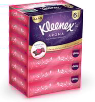 مناديل كلينكس أروما 84 منديل × 6 | نعومة وانتعاش ب...
