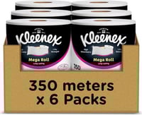 ورق تجفيف فيفا 350م × 6 رول - امتصاص فائق من كلينك...