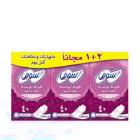 سوفى فوط يومية (كلين اند بيور) غير معطرة 2+1 (40×3...
