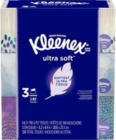 كلينكس مناديل وجه ناعمة – 3 علب مسطحة × 110 منديل...