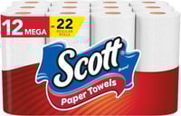 سكوت مناشف ورقية 12 لفة ميجا = 22 عادية | تحكم مثا...