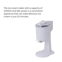 آلة صنع الآيس كريم المنزلية بسعة 1000مل و قوة 18 و...
