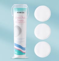 مناديل قطن دائرية 100 حبة لإزالة المكياج بلطف وفعا...