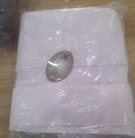 منشفة حمام قطنية وردية 100% فائقة النعومة وامتصاص...