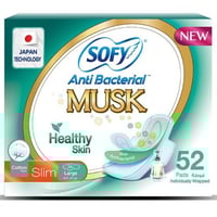 سوفي فوط نسائية ضد البكتيريا برائحة المسك، كبيرة م...