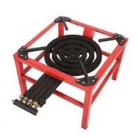 موقد 4 عيون TC زهر مع قاعدة حديد 48x48 سم الارتفاع...