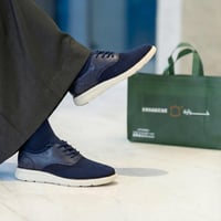 حذاء (DAILY) كاجول عصري بتصميم فاخر باللون الكحلي