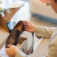 حذاء (CLASSIC) Dress جلد بقر طبيعي باللون البني