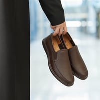 حذاء (DAILY) Comfort جلد بقر طبيعي باللون البني