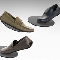 حذاء مودرن Loafer فلات جلد بقر طبيعي