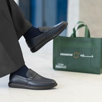 حذاء (DAILY) Comfort جلد بقر طبيعي باللون الكحلي