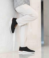 حذاء (DAILY) كاجول عصري بتصميم عملي باللون الأسود