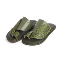 حذاء سعودي مودرن بريميوم نقشة النعام