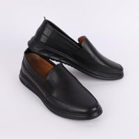 حذاء (DAILY) Comfort جلد بقر طبيعي باللون الأسود