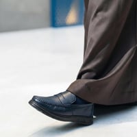 حذاء (DAILY) Comfort جلد بقر طبيعي باللون الكحلي