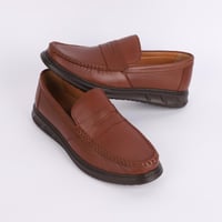 حذاء (DAILY) Comfort جلد بقر طبيعي باللون الجملي