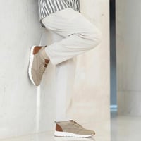 حذاء (DAILY) كاجول عصري بتصميم فاخر باللون البيج