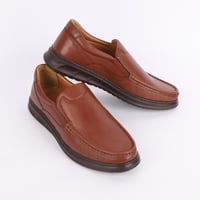 حذاء (DAILY) Comfort جلد بقر طبيعي باللون الجملي