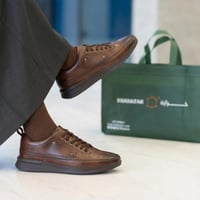 حذاء (DAILY) مودرن بتصميم فاخر باللون البني