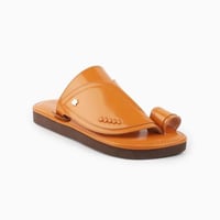 حذاء سعودي كاجول جلد البقر باللون البرتقالي 5th Co...