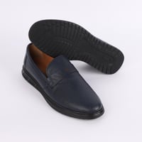 حذاء (DAILY) Comfort جلد بقر طبيعي باللون الكحلي