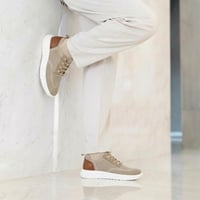 حذاء (DAILY) كاجول عصري بتصميم فاخر باللون البيج