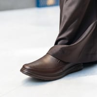 حذاء (DAILY) Comfort جلد بقر طبيعي باللون البني