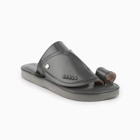 حذاء سعودي كاجول جلد البقر باللون الرصاصي 5th Coll...