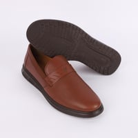 حذاء (DAILY) Comfort جلد بقر طبيعي باللون الجملي