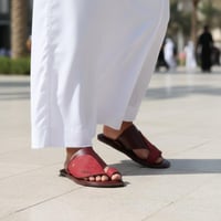 حذاء سعودي مودرن بريميوم فليكس باللون الأحمر 1rd C...