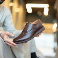 حذاء (CLASSIC) اكسفورد فاخر باللون البني