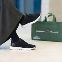 حذاء (DAILY) كاجول عصري بتصميم فاخر باللون الأسود