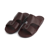 حذاء KHALIJYA كاجول مكسو كامل بجلد البقر الطبيعي