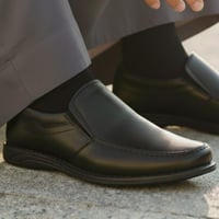 حذاء (DAILY) Dress سادة جلد بقر طبيعي باللون الأسو...